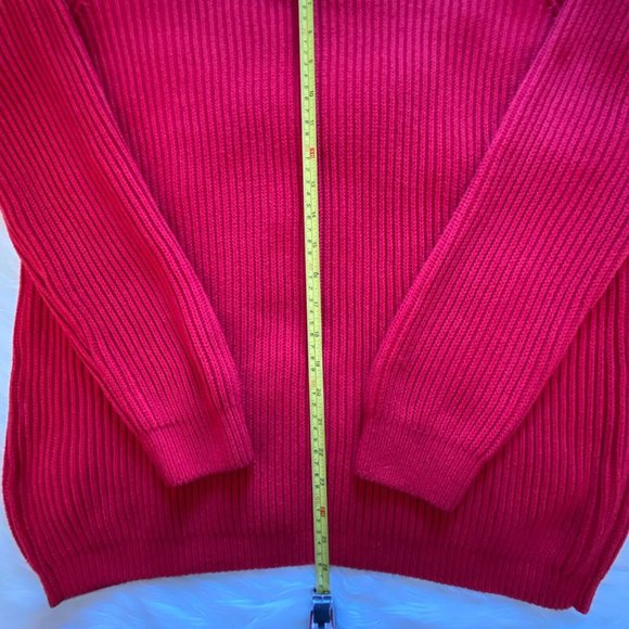 Tommy Hilfiger Womens Cable-Knit Pullover Sweater Scarlet Size XL - Picture 9 of 12